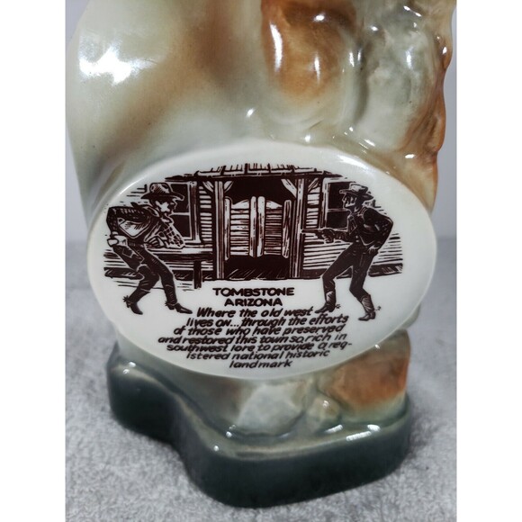 Tombstone Arizona Jim Beam Decanter The Town Too Tough To Die 1878 Vintage 1970 - Picture 6 of 12